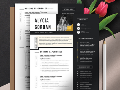 现代创意简历简历模板(Modern Creative Resume Cv Template)