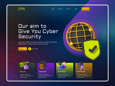 网络安全咨询服务登陆页面(Cyber Security Consulting Service Landing Page)