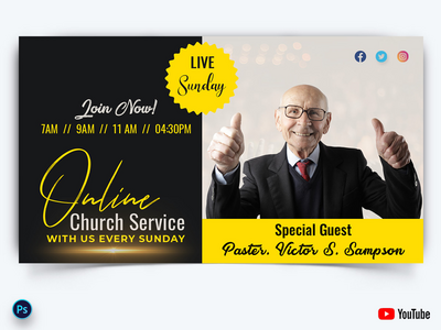 教会演讲 Youtube 缩略图(Church Speech Youtube Thumbnails)