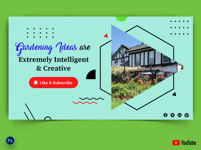 家庭花园 Youtube 缩略图(Home Garden Youtube Thumbnails)