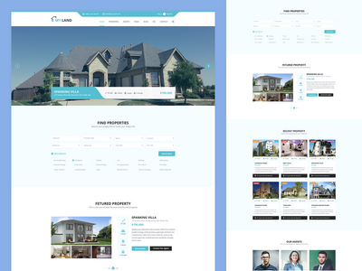 Myland - 房地产 PSD 模板(Myland - Real Estate Property PSD Template)