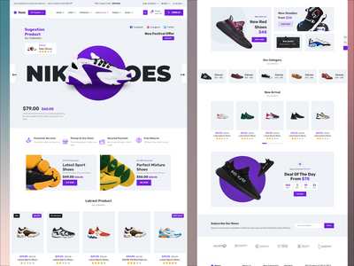 鞋店 HTML 模板(Shoes Store HTML Template)
