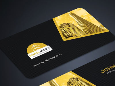 旅行社名片模板(Travel Agency Business Card Template)