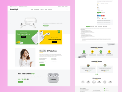 Everlieght - 电子商务网页模板(Everlieght - Ecommerce Web Template)