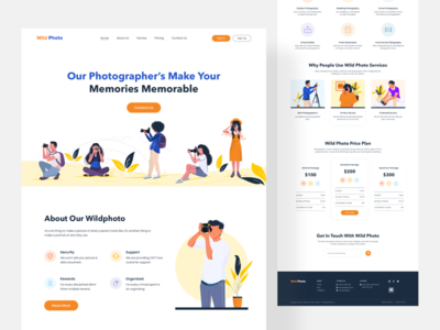 野生照片登陆页面(Wild Photo Landing Page)