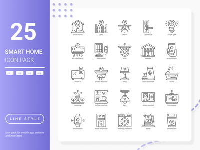 智能家居图标包(Smart Home Icon Pack)
