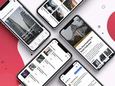 探索 (Explore UI Concept for Travel App)