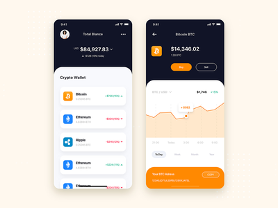 加密钱包应用程序 UI 工具包模板(Crypto Wallet App UI Kit Template)