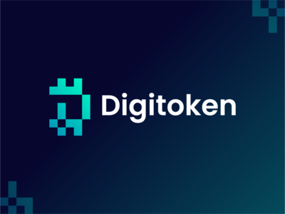 Digitoken 未使用的徽标模板（硬币/加密货币/令牌/区块链/技术/网络）(Digitoken unused logo template (Coin/Crypto/Token/Blockchain/Technology/Network))