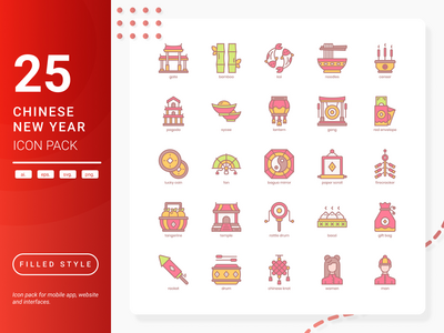 中国新年图标包(Chinese New Year Icon Pack)