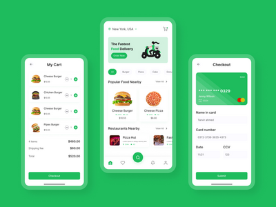 外卖APP UI设计(Food Delivery App UI Design)