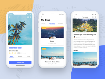 Le Trip - 旅行计划器 UI KIT(Le Trip - Travel planner UI KIT)