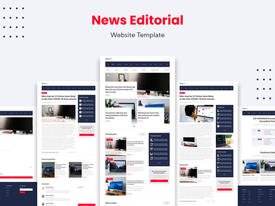 新闻编辑网站模板(News Editorial Website Template)