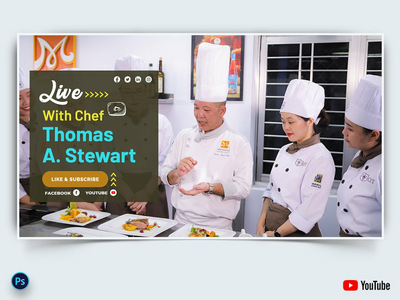 厨师烹饪 YouTube 缩略图(Chef Cooking YouTube Thumbnails)