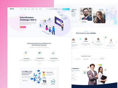它业务解决方案 PSD 模板(It Business Solution PSD Template)