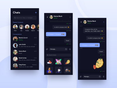 动画聊天 - XD 挑战(Animated Chat - XD Challenge)