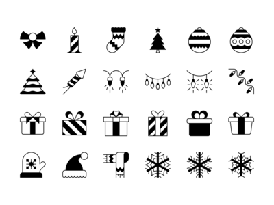 47 个圣诞节图标(47 Christmas icons)