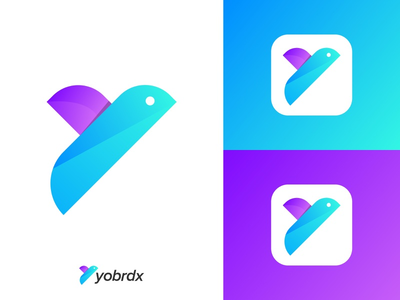 现代标志品牌 - (Y + Bird) 概念(Modern Logo Branding - (Y + Bird) Concepts)