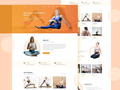 基于网络的瑜伽登陆页面(Web-based Yoga landing page)
