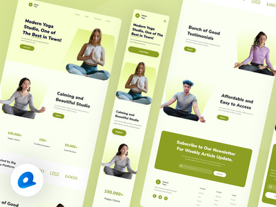 瑜伽登陆页面(Yoga Landing Page)