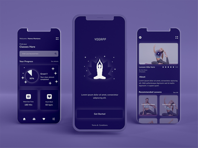 瑜伽移动应用程序(Yoga Mobile App)