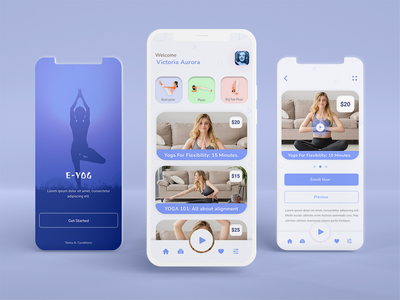 瑜伽移动应用程序设计(Yoga Mobile Apps Design)