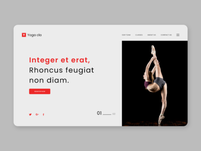 瑜伽网页登陆页面(Yoga Web Landing Page)