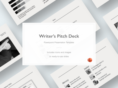 Writer's Pitch Deck - 终极演示模板(Writer’s Pitch Deck - Ultimate Presentation Template)