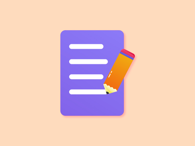 用铅笔写文件(Writing document with pencil)