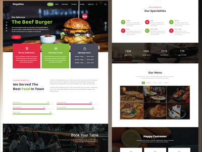 咖啡厅和餐厅 HTML 模板(Cafe & Restaurant HTML Template)