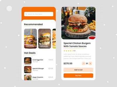 餐厅应用程序界面(Restaurent App UI)