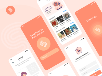 Shazam 应用程序重新设计(Shazam App Redesign)