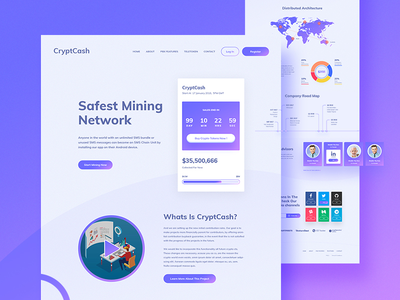 Cryptcash Landing - UI8 上的主题和模板(Cryptcash Landing - Themes & Templates on UI8)
