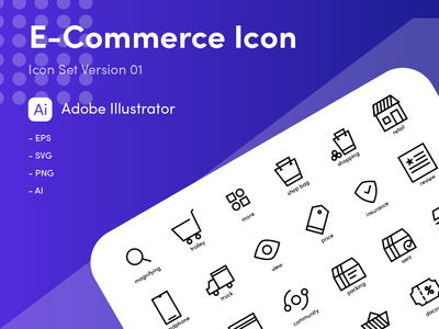 电子商务图标(E-Commerce icon)