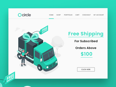 免费送货横幅(Free Shipping Banner)