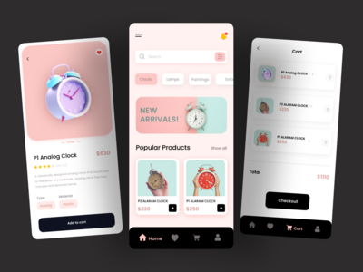 在线商店 - 应用程序界面(Online Store - App ui)