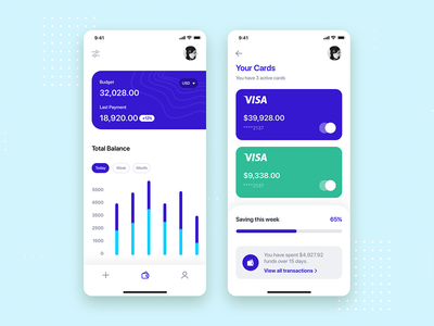 电子钱包移动 UI 概念(E-Wallet mobile UI concept)