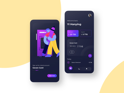 金融银行移动用户界面(Finance Bank Mobile UI)