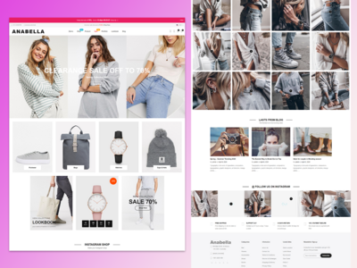 安娜贝拉电子商务网页模板(Anabella Ecommerce  Web Template)