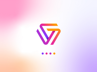 抽象的现代标志。多彩的 Trilogi 标志概念。首字母 G 徽标(Abstract Modern Logo. Colorful Trilogi Logo Concept. Initial Letter G Logo)