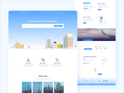 旅行社登陆页面(Travel agency landing page)