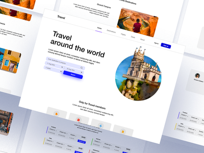 [免费赠品] 旅行 - 登陆页面 + 样机 PSD([Freebie] Travel - Landing Page + Mockup PSD)