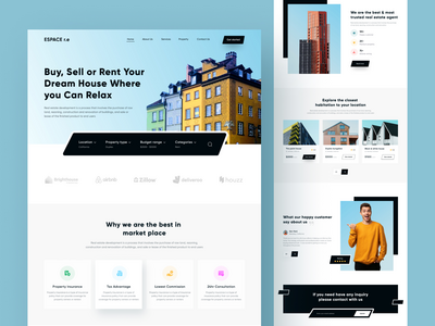 房地产登陆页面(Real Estate landing page)