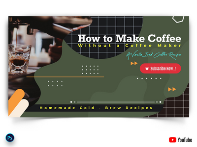 咖啡制作 YouTube 缩略图(Coffee Making YouTube Thumbnails)