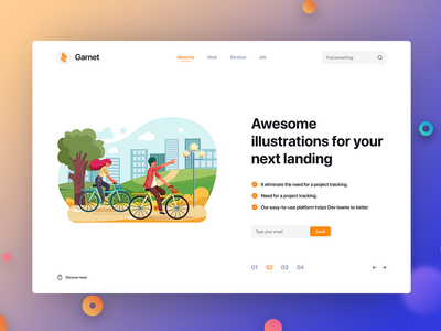 标题横幅和登陆页面概念(Header Banner & Landing Page Concept)