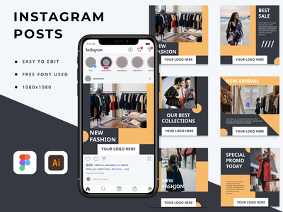 Instagram 帖子模板 - Bamstemp(Instagram post template - Bamstemp)