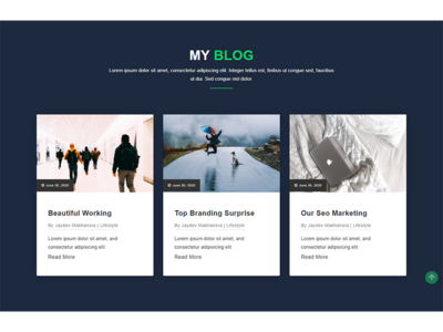 博客网站 Html 模板(Blog Website Html Template)