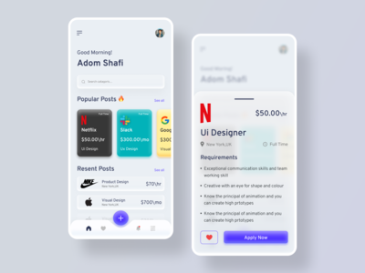求职者移动应用程序(Job Finder Mobile App)