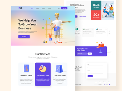 数字代理登陆页面(Digital Agency Landing Page)