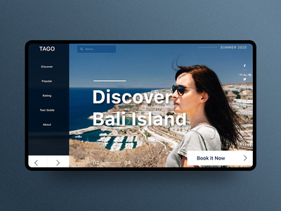 旅游网站横幅模板(Travel Website Banner Template)